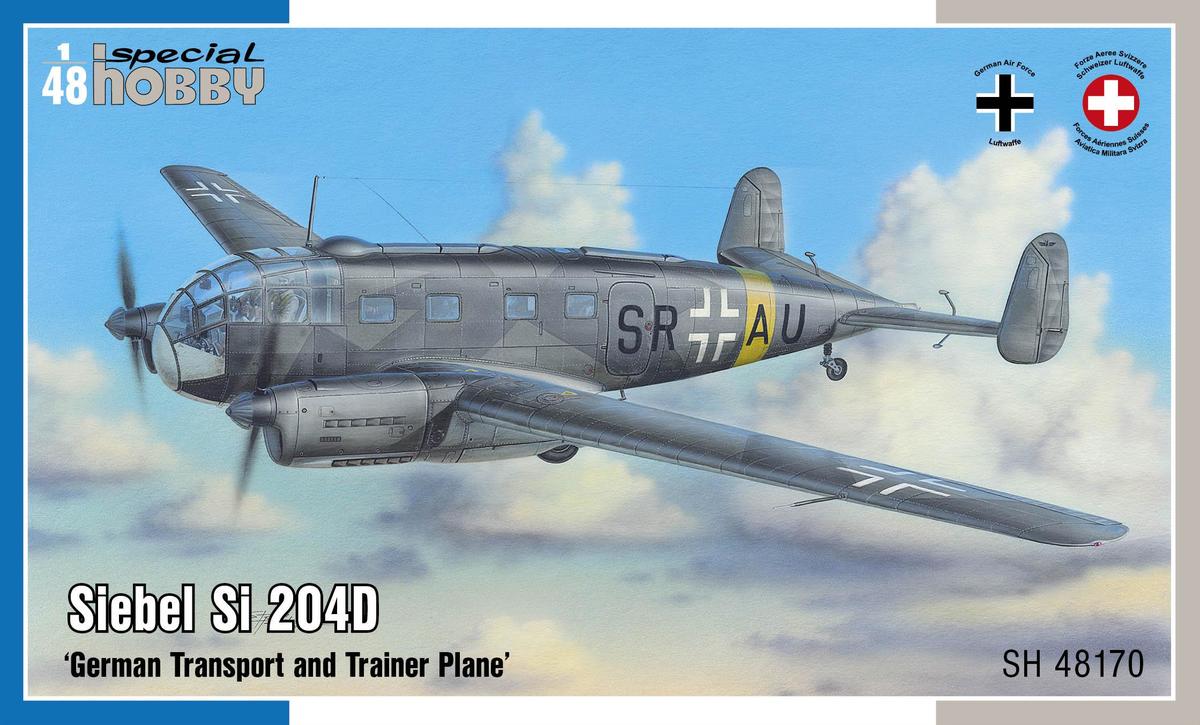 specialhobby-SH48170-Siebel-Si-204D-Transportflugzeug-Schulflugzeug