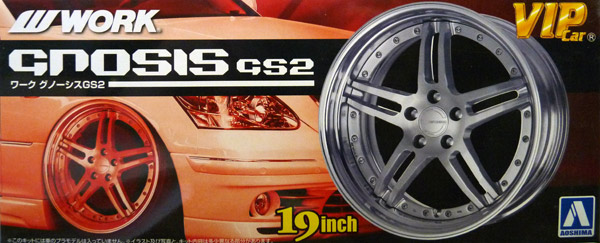 Aoshima Wheel set Work Gnosis GS2 19 inch rims & tyres 1:24, #009062 ...