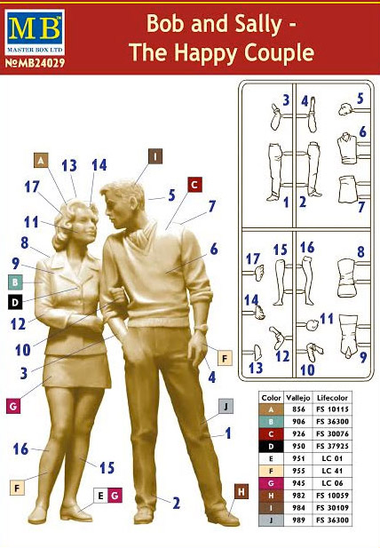 masterbox-MB24029-2-Bob-and-Sally-the-happy-couple-in-love-teenager