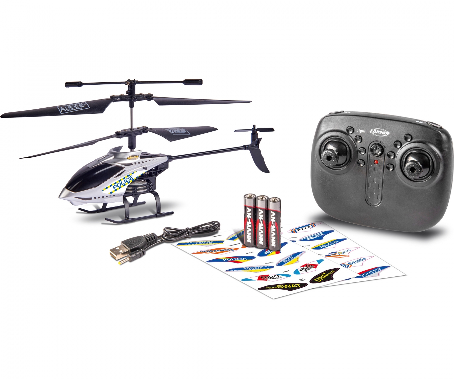 carson-500507157-1-Police-Tyrann-230-Gyro-2-4-GHz-100-Prozent-RTF-Helicopter-Hubschrauber-Indoor