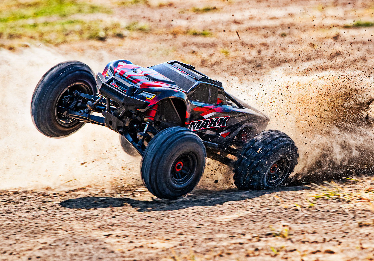 traxxas-89076-4-REDX-9-WideMAXX-4wd-4s-Brushless-Pick-Up-Truck-Action-Shot-Off-Road