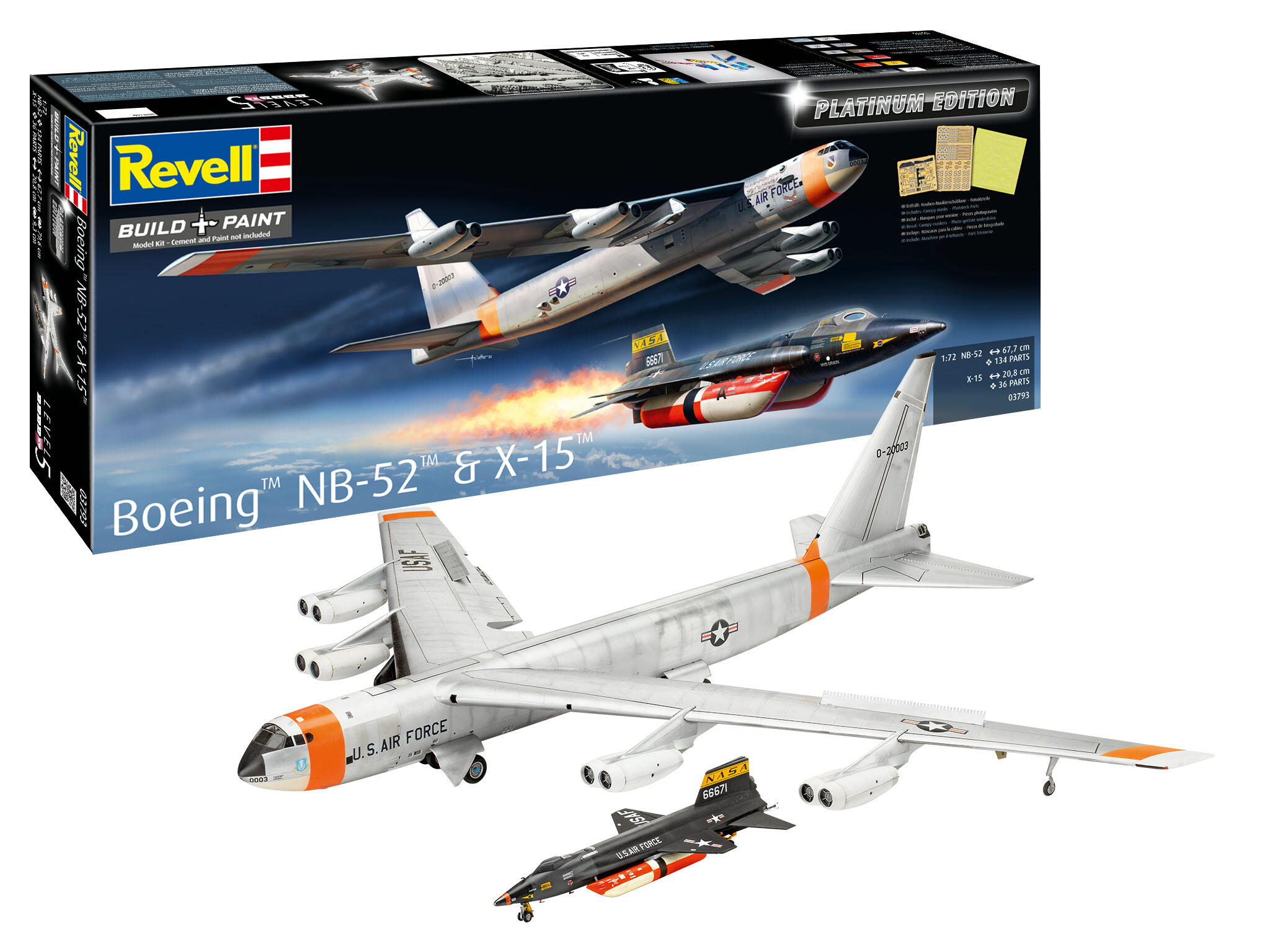 Revell-03793-1-Boeing-NB-52-X-15-platinum-edition-Plastikmodellbausatz
