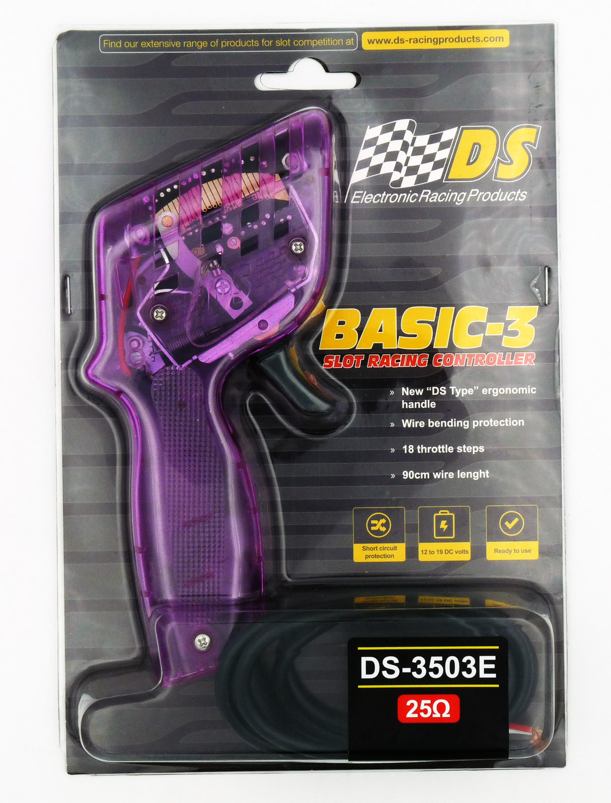 ds-electronic-racing-products-BASIC-3-Handregler-25-Ohm-DS-3503E-lila-violett-Slot-Racing-Controller-analog-Griffschalen