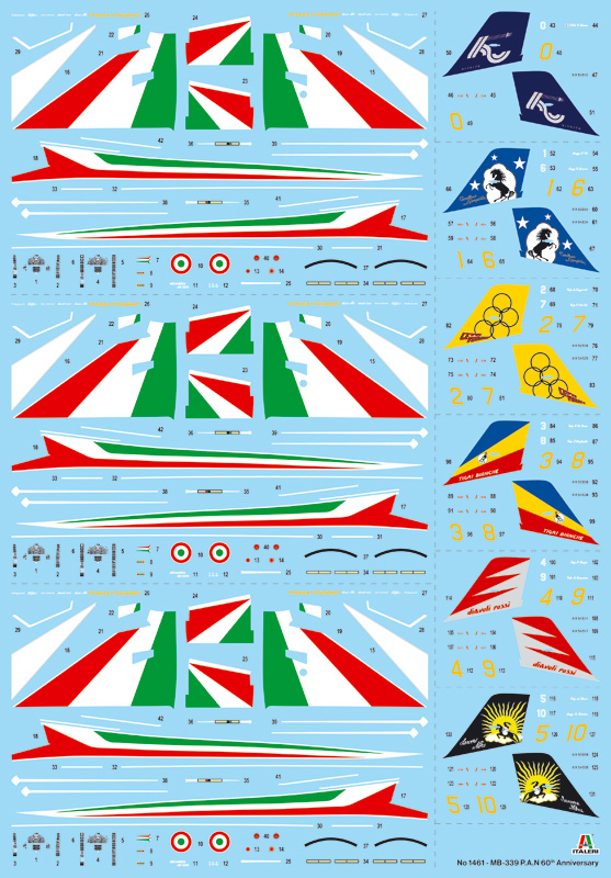 italeri-1461-2-Aermacci-MB-339-A-60th-PAN-anniversary-Frecce-Tricolori-Set italeri-1461-2-Aermacci-MB-339-A-60th-PAN-anniversary-Frecce-Tricolori-Set