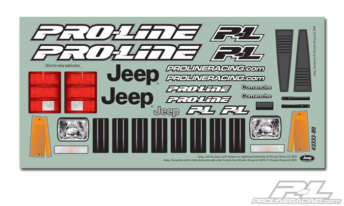pro-line-racing-3362-00-3-Jeep-Commanche-Full-Bed-Pickup-Truck-Karosseriesatz-für-Scale-Crawler-313-mm-Radstand
