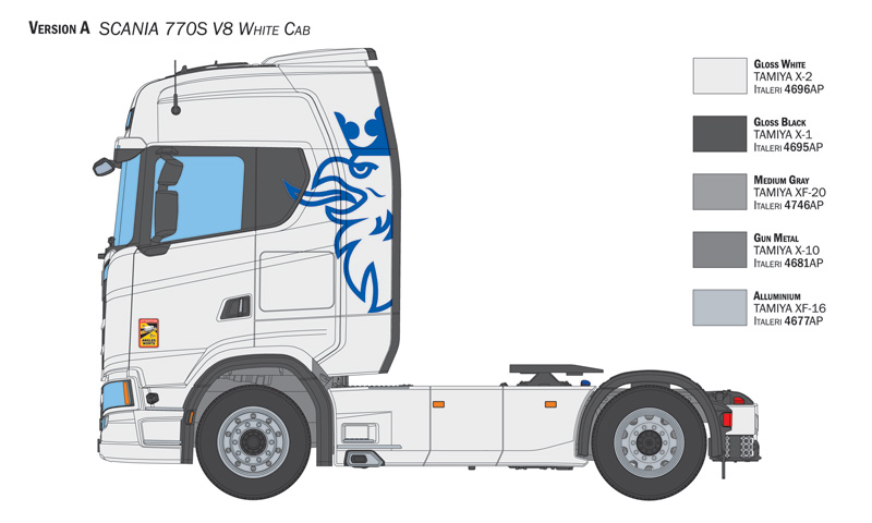 italeri-3965-3-Scania-770-S-V8-White-Cab-Lackierungsvariante