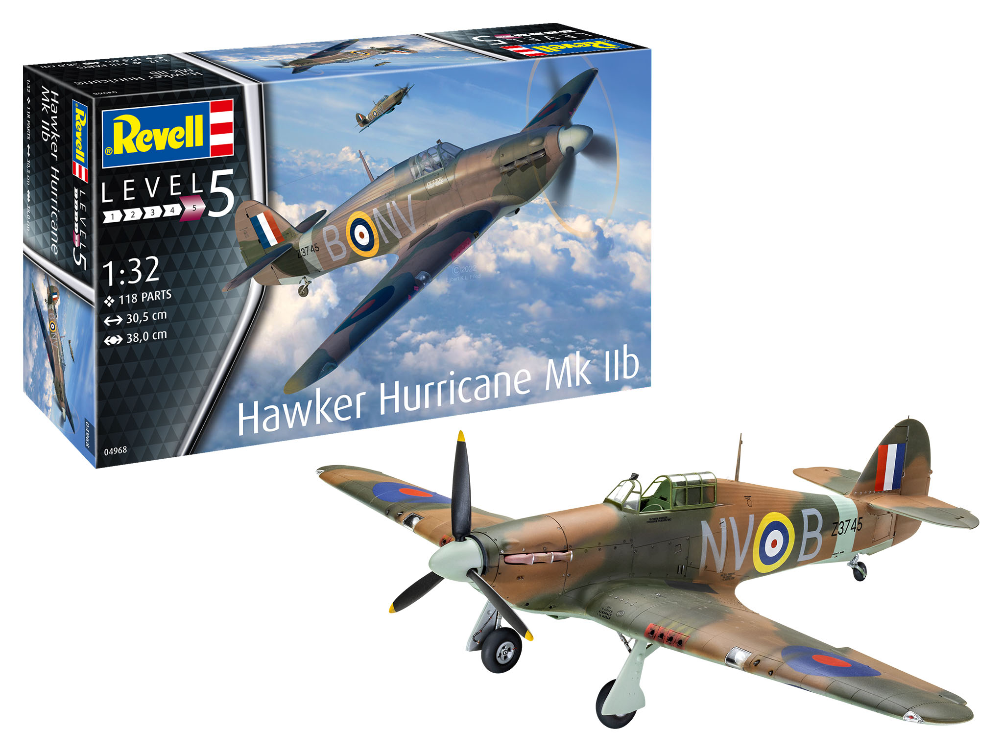 revell-04968-Hawker-Hurricane-Mk-IIb-Warbird-Zweiter-Weltkrieg