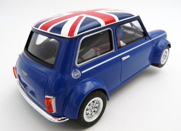 BRM-096B-2-Rover-Mini-Cooper-Einspritzer-mit-10-Zoll-Minilite-Union-Jack-blau