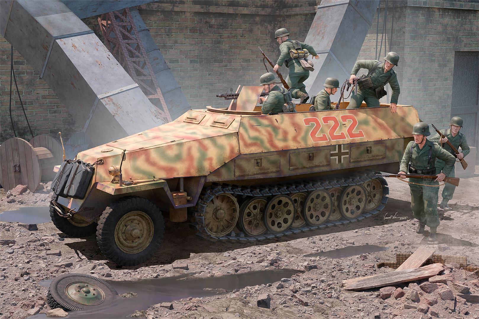 trumpeter-00942-SdKfz-251-D-mittlerer-Schützenpanzerwagen-Halbkette-großer-Maßstab-16