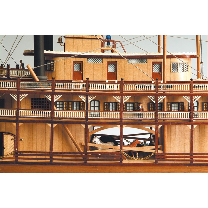 artesania-latina-20505-2-King-of-the-Mississippi-Raddampfer-Modellschiff