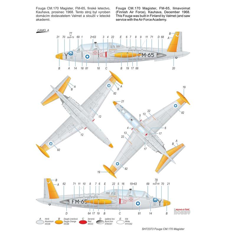 specialhobby-SH72373-4-Fouga-CM170-Magister-Bundesmarine-Marinefliegerkommando-German-Finnish-Austrian