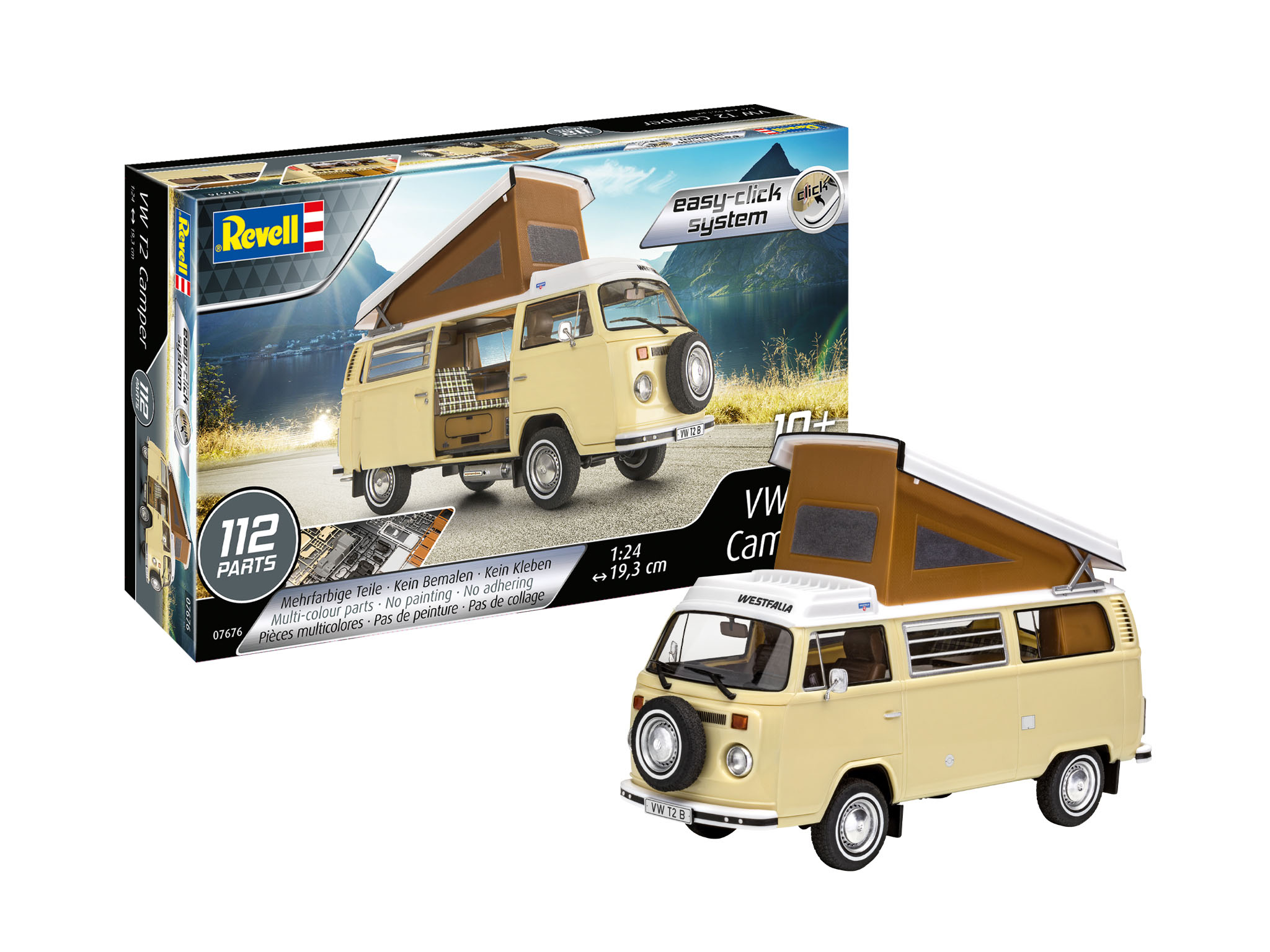 revell-07676-1-Volkswagen-VW-T2b-Westfalia-Camper-easy-click-Steckbausatz-für-Modellbau-Einsteigerinnen-Geschenkset