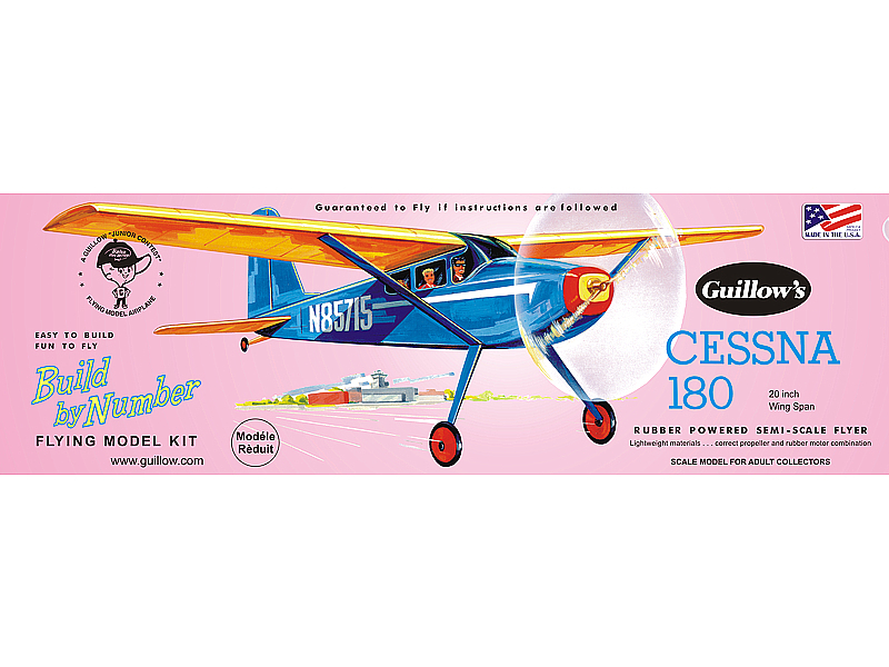 guillows-601-1-Cessna-180-Gummimotorflieger-Freiflugmodell