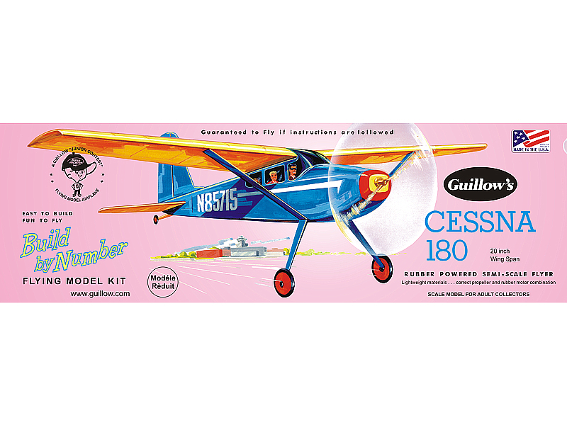 guillows-601-1-Cessna-180-Gummimotorflieger-Freiflugmodell guillows-601-1-Cessna-180-Gummimotorflieger-Freiflugmodell