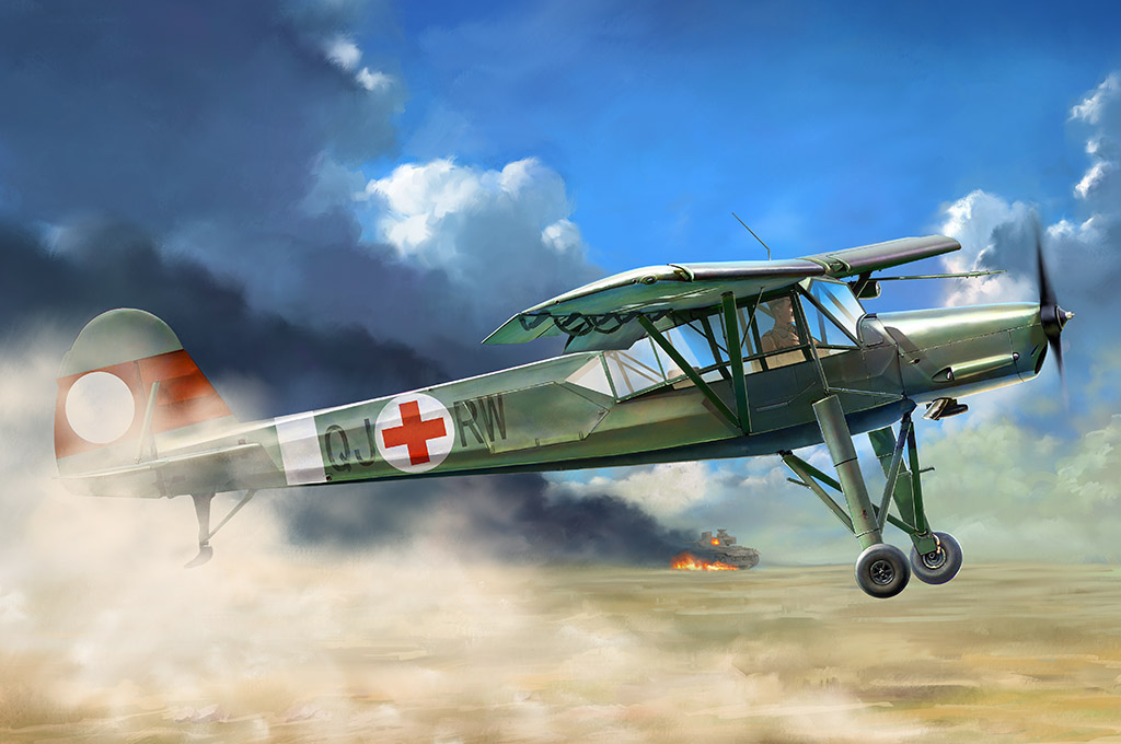 hobby-boss-80182-1-Fieseler-Storch-Fi-156-D-1-Aufklärungsflugzeug-Transportflieger-Rotes-Kreuz-Sanitätsflugzeug-STOL hobby-boss-80182-1-Fieseler-Storch-Fi-156-D-1-Aufklärungsflugzeug-Transportflieger-Rotes-Kreuz-Sanitätsflugzeug-STOL