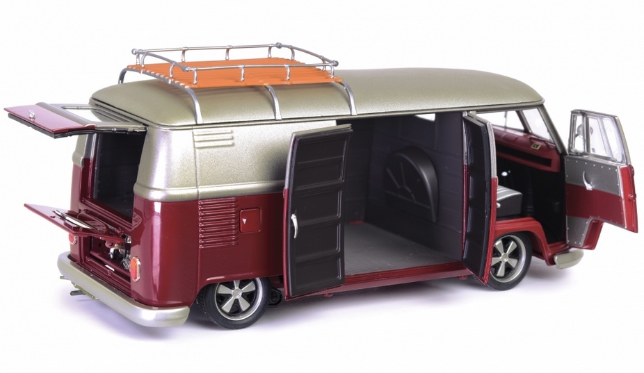 schuco-450045600-5-Volkswagen-VW-T1b-Lowrider-Kastenwagen-aircooled-Dachgepäckträger