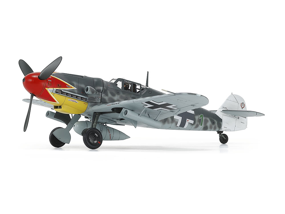 Tamiya-61128-1-Messerschmitt-Bf109-G-6-late-production-Plastikmodellbausatz
