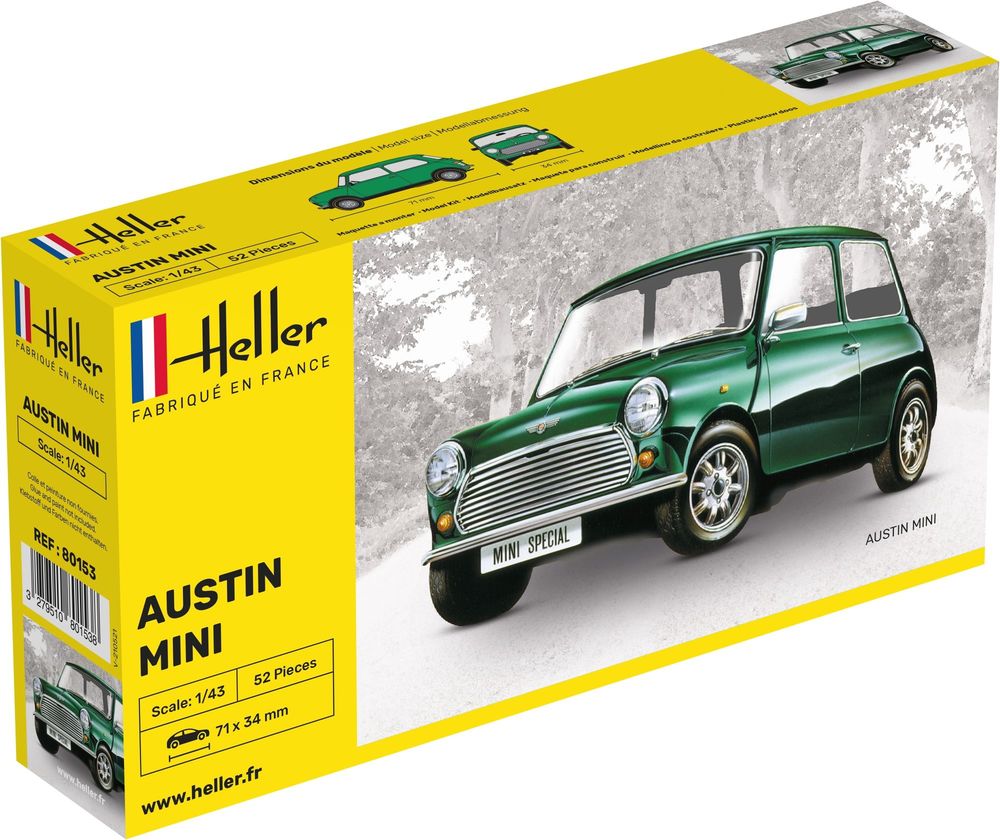 heller-80153-Austin-Mini-Mk-II-1275-Cooper-S-Modellbausatz heller-80153-Austin-Mini-Mk-II-1275-Cooper-S-Modellbausatz
