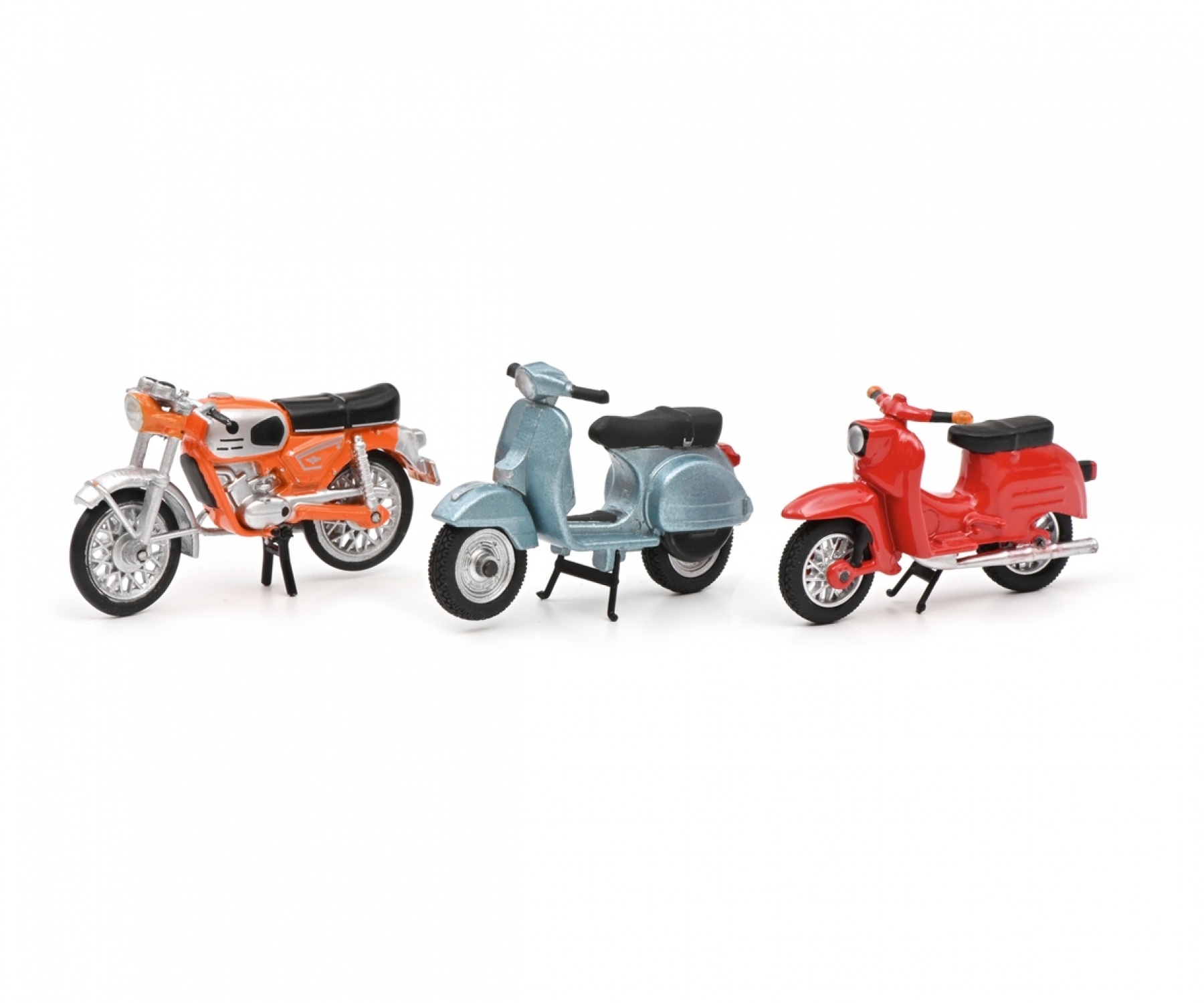 schuco-450380300-Kleinkrafträder-Zündapp-KS-50-WC-Simson-Schwalbe-Vespa-PX-Roller schuco-450380300-Kleinkrafträder-Zündapp-KS-50-WC-Simson-Schwalbe-Vespa-PX-Roller