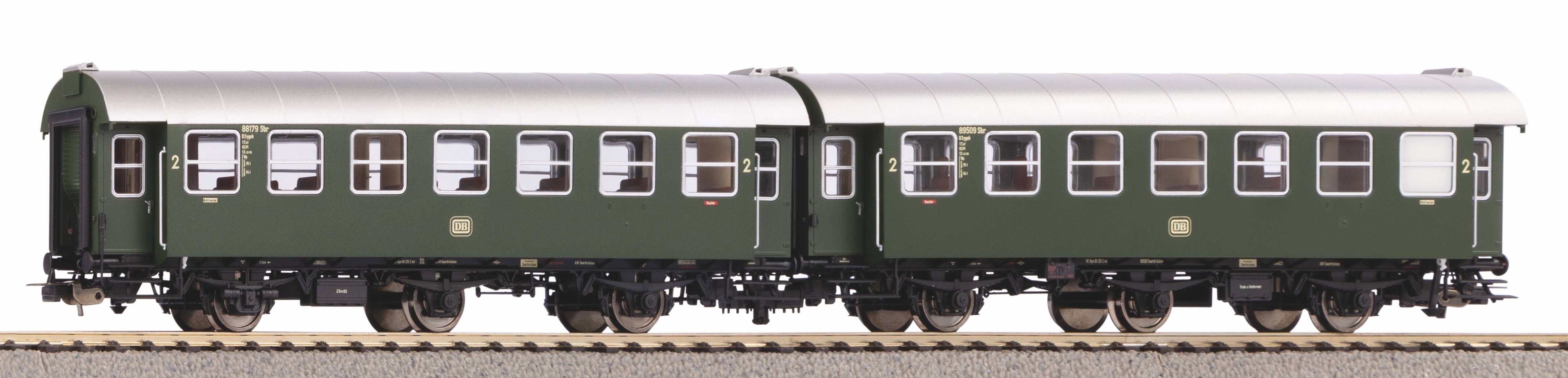 piko-58243-2er-Set-Umbauwagen-B3ygeb-B3ygeb-Deutsche-Bundesbahn-Epoche-III