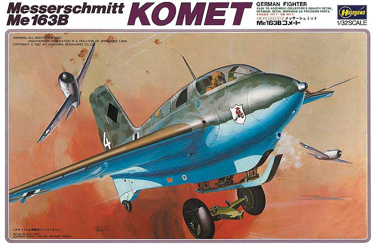 hasegawa-08504-Messerschmitt-Me163B-Komet-1-32 hasegawa-08504-Messerschmitt-Me163B-Komet-1-32