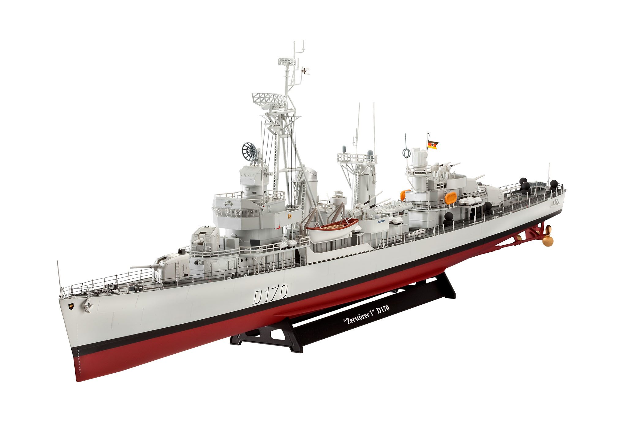 revell-05179-2-Deutscher-Zerstörer-Klasse-119-Z1-Z5-platinum-edition-Vollansicht