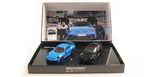 mini-412069200-1-Doppelset-Porsche-911-GT3-992-1-Sport-Auto-Supertest-25th-Anniversary-1999-2024