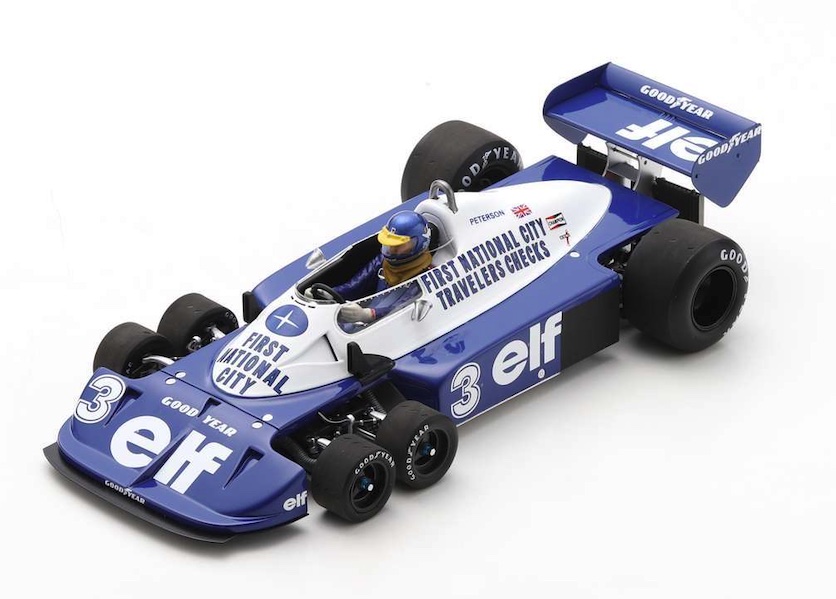 spark-18S572-Tyrrell-P34-German-GP-1977-Ronnie-Peterson-mit-Acryl-Vitrine