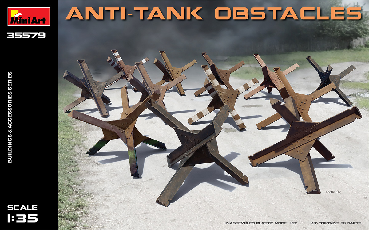 Miniart-35579-1-Anti-tank-obstacles-Panzersperren-Modellbausatz