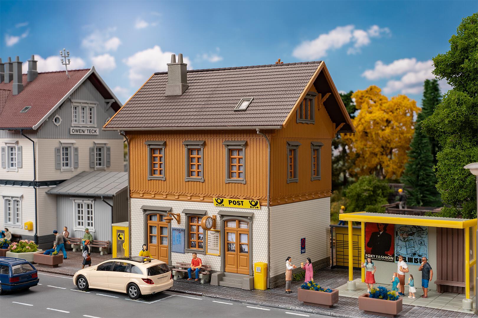 faller-130887-1-Dorfpostamt-Poststelle-Postbushaltestelle-Briefkasten faller-130887-1-Dorfpostamt-Poststelle-Postbushaltestelle-Briefkasten