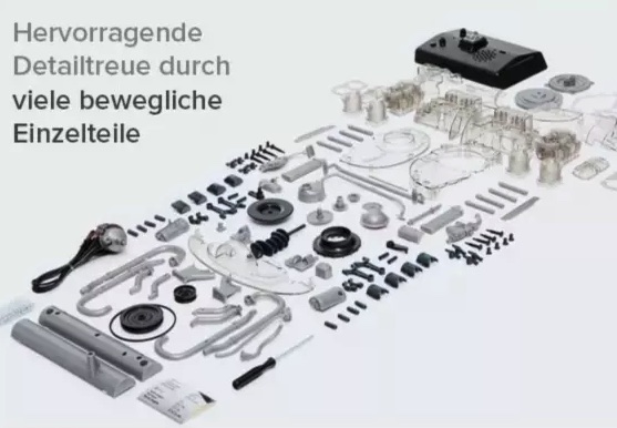 franzis-Volkswagen-VW-Bulli-T1-4-Zylinder-Boxermotor-Funktionsmodell-Einzelteile