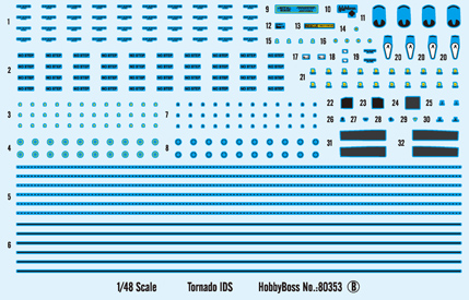 hobbyboss-80353-3-Pananvia-Tornado-IDS-Jubiläumsmaschine-30-Jahre-JaboG-32-Lagerlechfeld-Bayern-BRD-Bundesluftwaffe