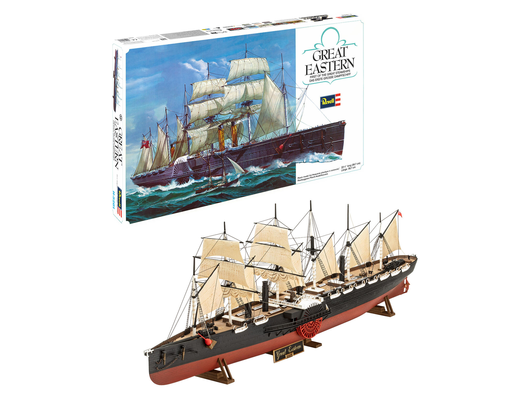 Revell-05608-H-5201-Great-Eastern-Dampfschiff-retro-Jubliäumsbausatz-75-Jahre