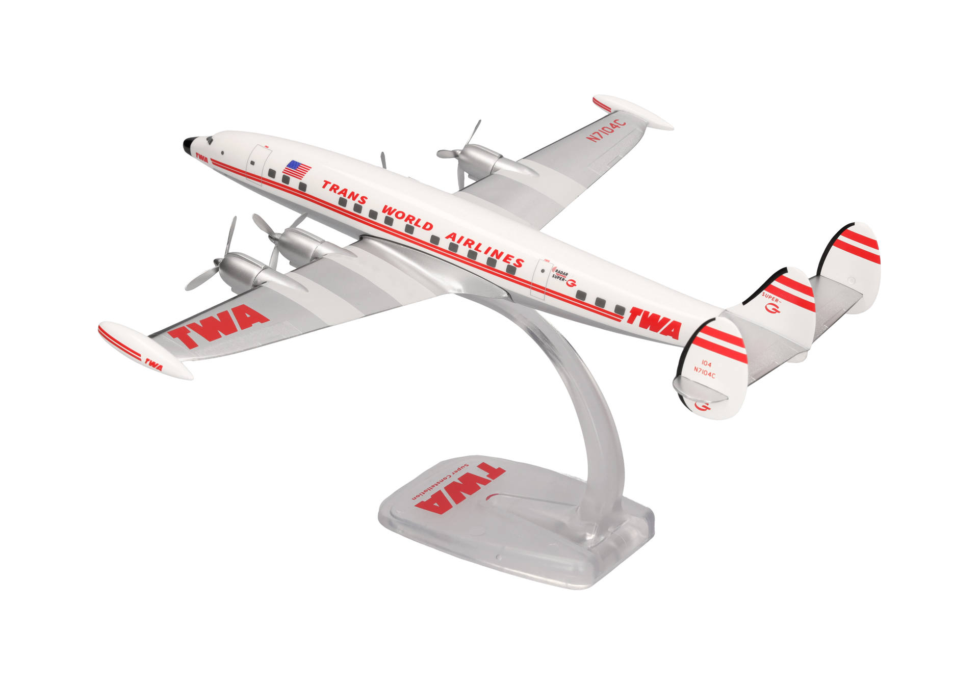 herpa-614467-2-TWA-L-1049G-Super-Constellation-N7104C-Trans-World-Airlines