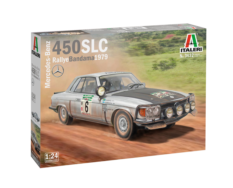 italeri-3632-1-Mercedes-Benz-450-SLC-Rallye-Bandama-1979-Waldegaard-Thorzelius-Mikkola-Hertz-V8-Power