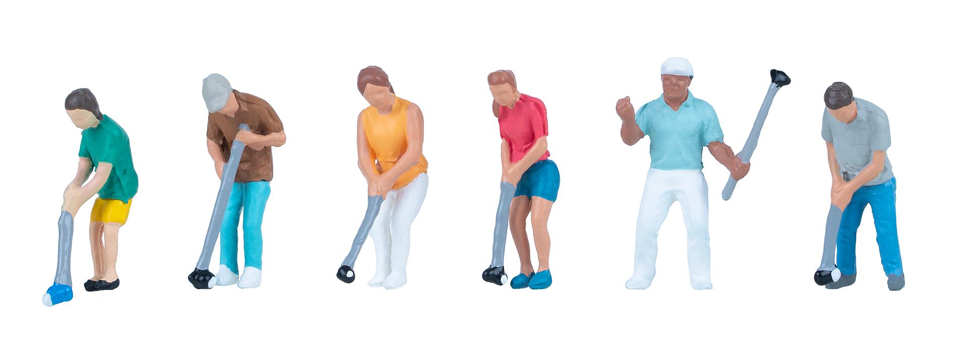 faller-151693-Minigolfspieler-Freizeit-Golfer-Einlochen