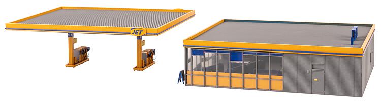 faller-130589-3-JET-Tankstelle-Zapfsäule-billger-Sprit faller-130589-3-JET-Tankstelle-Zapfsäule-billger-Sprit