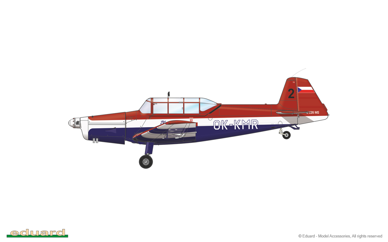 eduard-11152-5-Zlín-Z-226M-Trenér-Akrobatic-Kunstflugzeug-Trainer-Schulflugzeug-Tiefdecker-Sportflzeug-limited-edtion-dual-combo