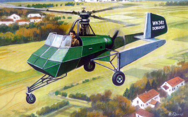 amp-72006-Doblhoff-WNF-342-Strahlschrauber amp-72006-Doblhoff-WNF-342-Strahlschrauber