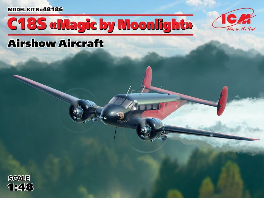 icm-48186-C18S-Magic-by-Moonlight-airshow-aircraft-Sternmotor-Zweimot icm-48186-C18S-Magic-by-Moonlight-airshow-aircraft-Sternmotor-Zweimot
