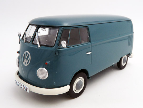 schuco-450785000-1-Volkswagen-VW-T1b-Lieferwagen-Kastenwagen-taubenblau-luftgekühlt