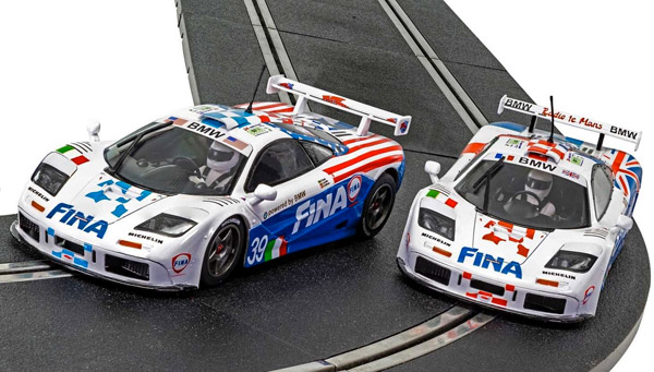 scalextric-C4012A-1-Fina-BMW-McLaren-F1-GTR-FIA-GT-24h-Le-Mans-1996-Doppelset