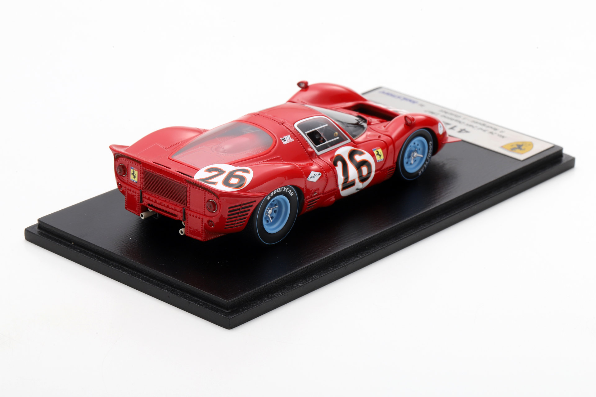 Looksmart-LSRC163-2-Ferrari-412P-NART-24h-Daytona-1967-Pedro-Rodriguez-Jean-Guichet-3rd-place-hinten-Sockel