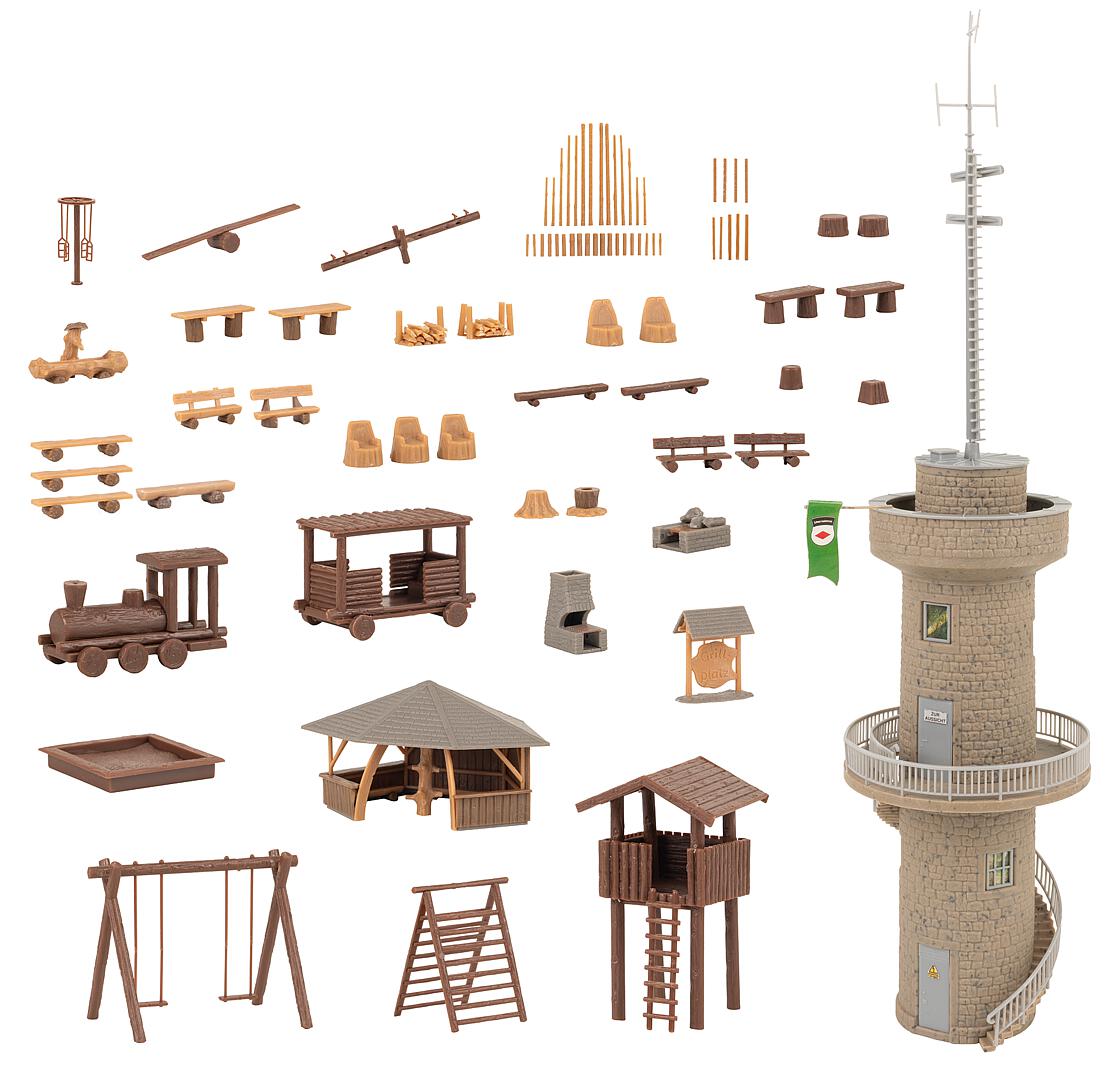 faller-190036-2-Abenteuerspielplatz-Aktionsset-Modellbahn