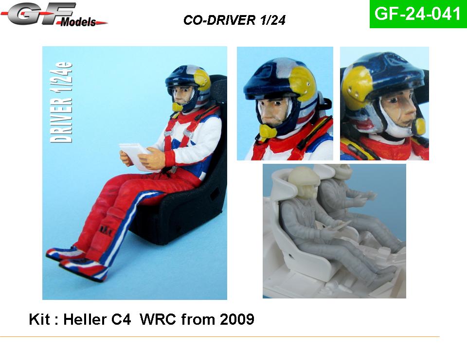 gfmodels-GF24041-WRC-Rallye-Beifahrerfigur-Copilot-sitzend-2000er-Jahre