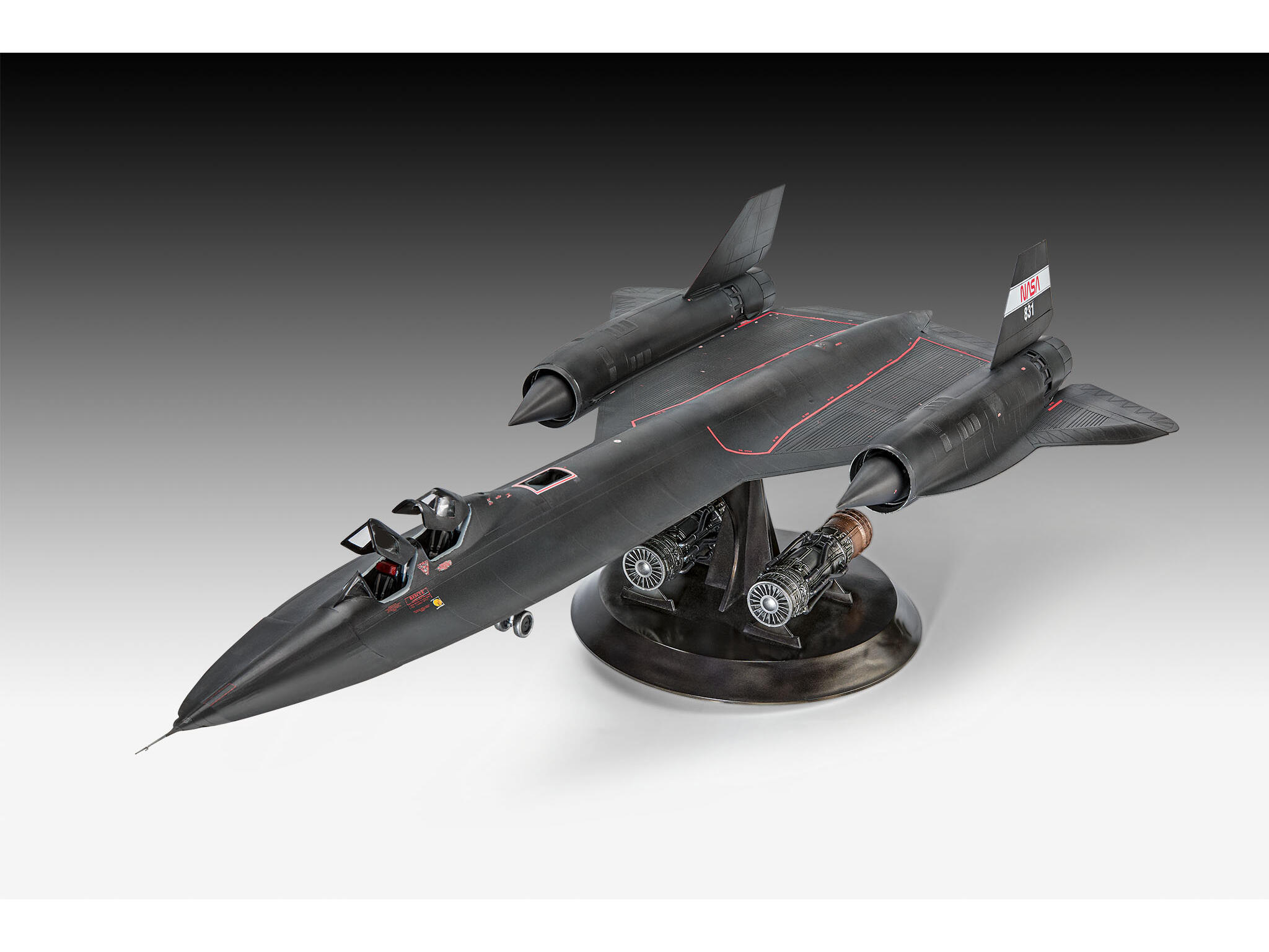 Revell-03751-2-Lockheed-SR-71B-Blackbird-Modellbausatz-Fertimodell