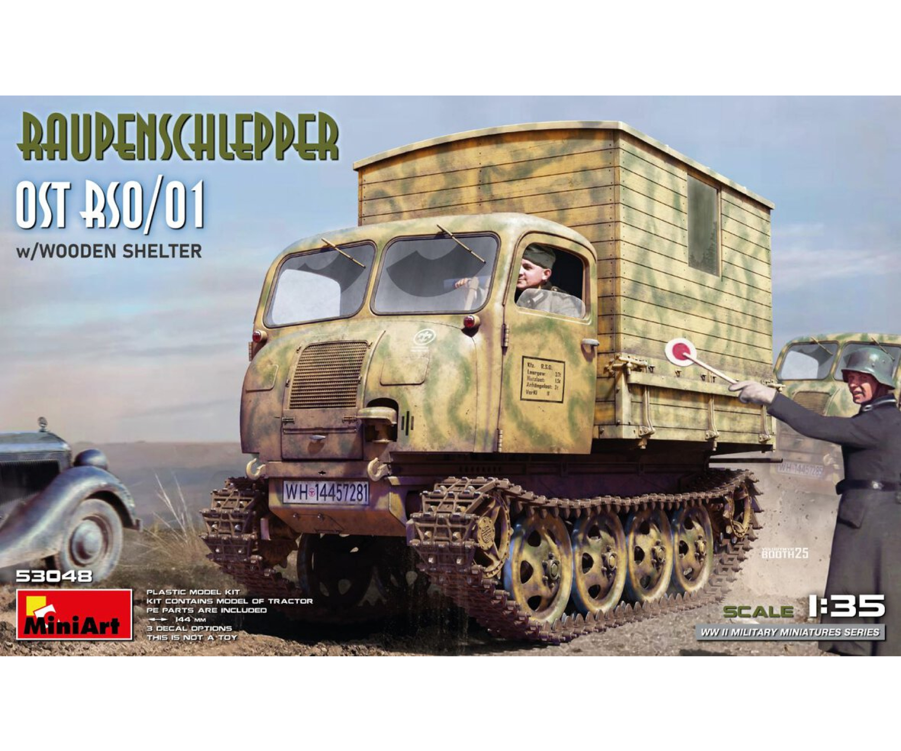 miniart-53048-Raupenschlepper-Ost-RSO-01-mit-Holzaufbau