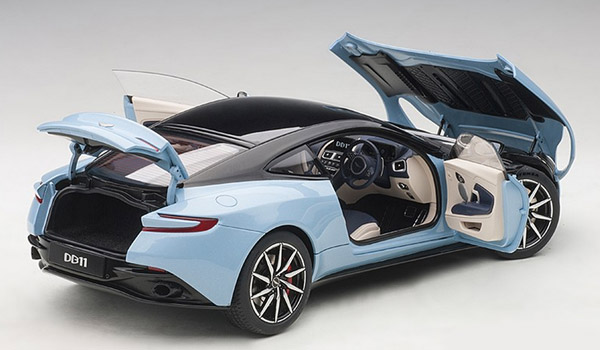 autoart-70268-3-Aston-Martin-DB11-Q-frosted-glass-blue-Supersportscar