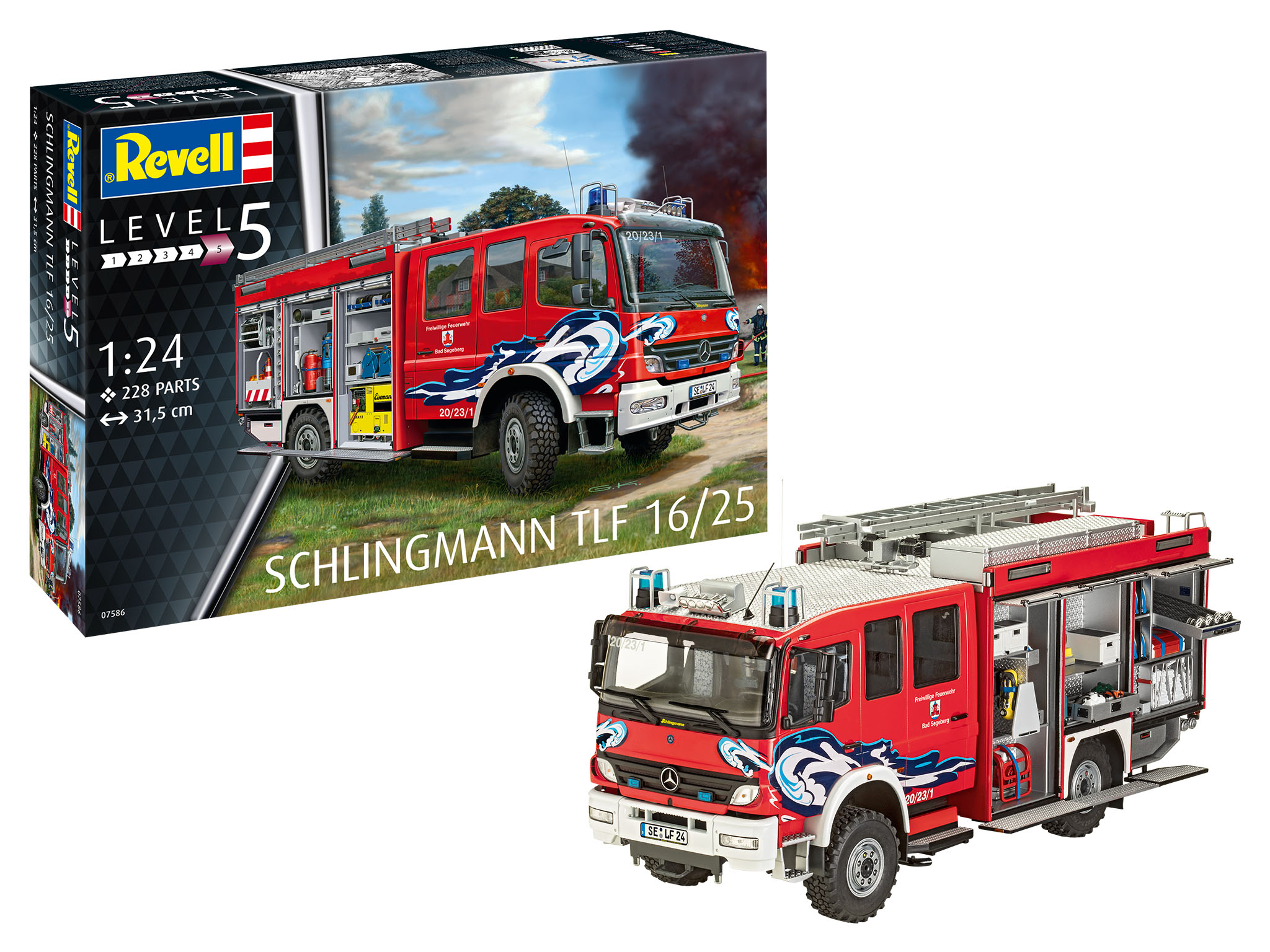 revell-07586-1-Schlingmann-TLF-16-25-Feuerwehr-Tanklöschfahrzeug