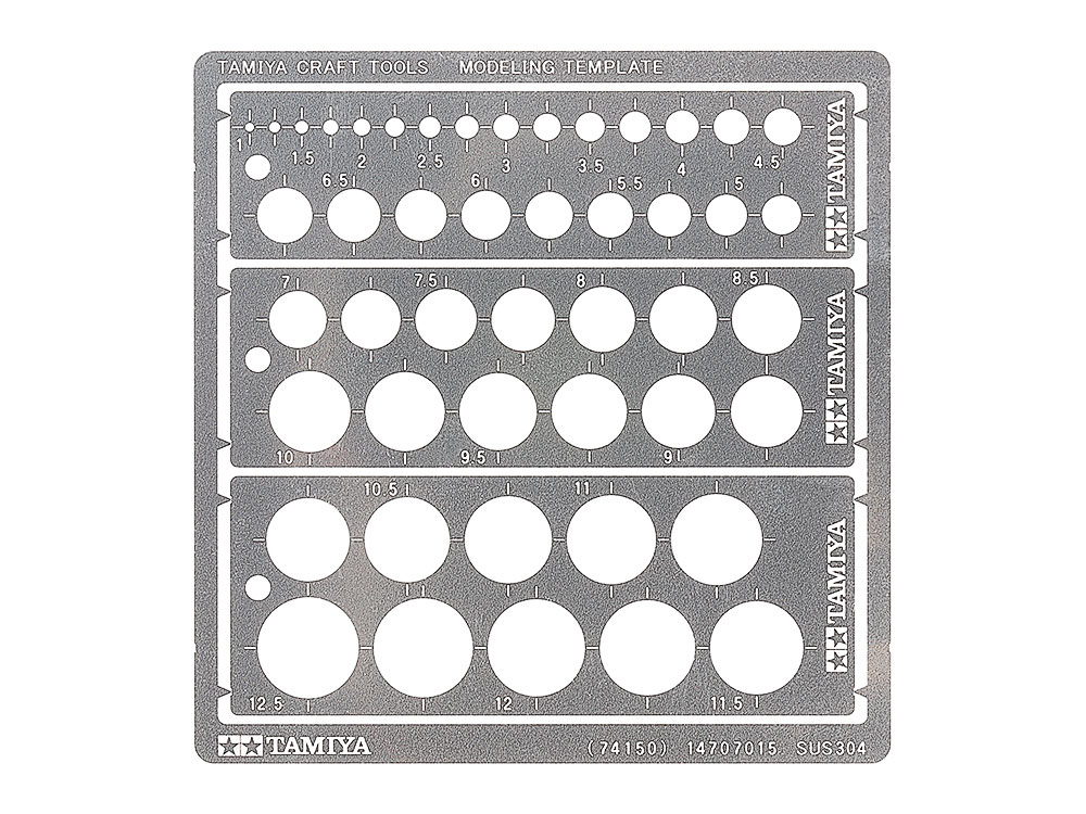 tamiya-74150-1-Modeling-template-round-Kreisschablone-für-Gravuren